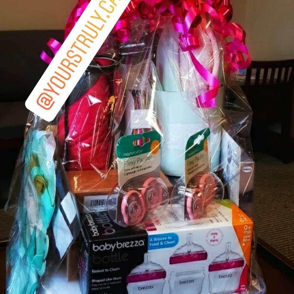 Custom made Gift Basket for Newborn girl or boy